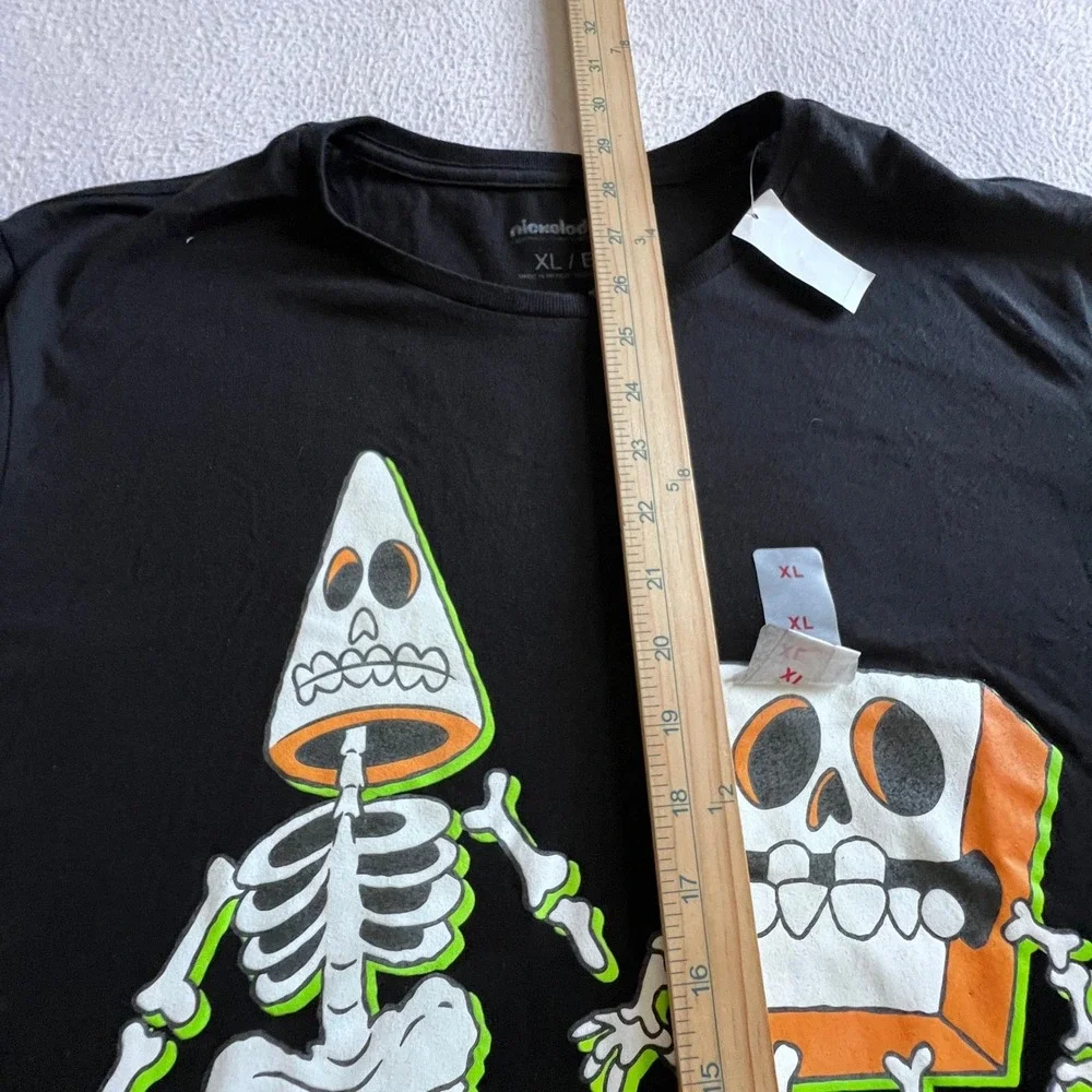 Nickelodeon SpongeBob Patrick Skeleton T Shirt Mens XL Black Graphic Tee New - Picture 7 of 9